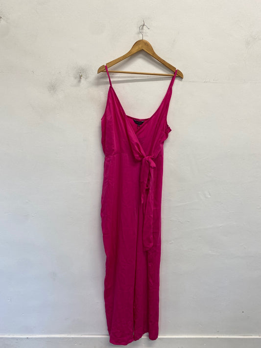 Gorgeous Sosandar Jumpsuit UK 18 Pink wedding guest party DF001