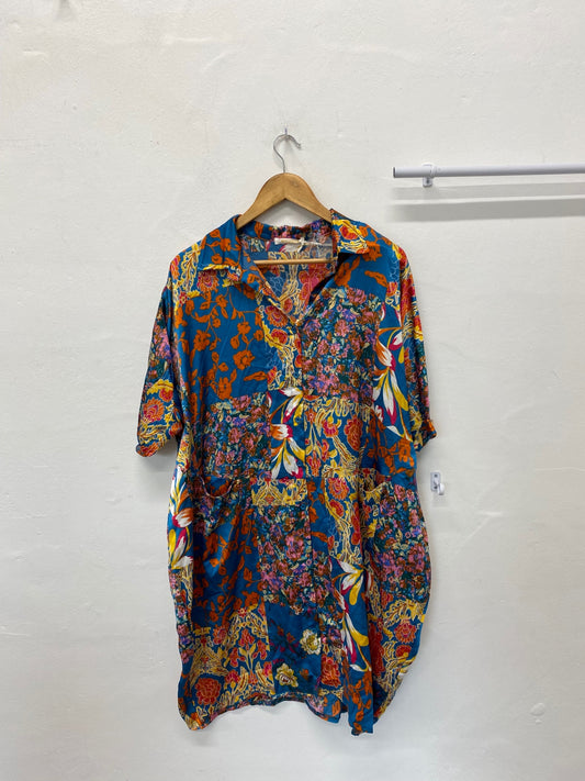 Stunning Malissa J Tunic Dress One Size Multi-colored shirt top KM001