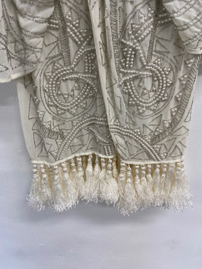 Gorgeous Peace + love Evening Dress hen do bridal UK 10 Ivory sequin CP002