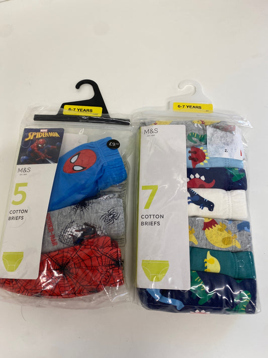 Marks & Spencers Pants Age 6-7 Multicoloured children cartoon KM001