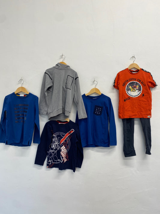 Fabulous bundle Lego Short sleeve top Age 7-8 Blue grey KM001 #6