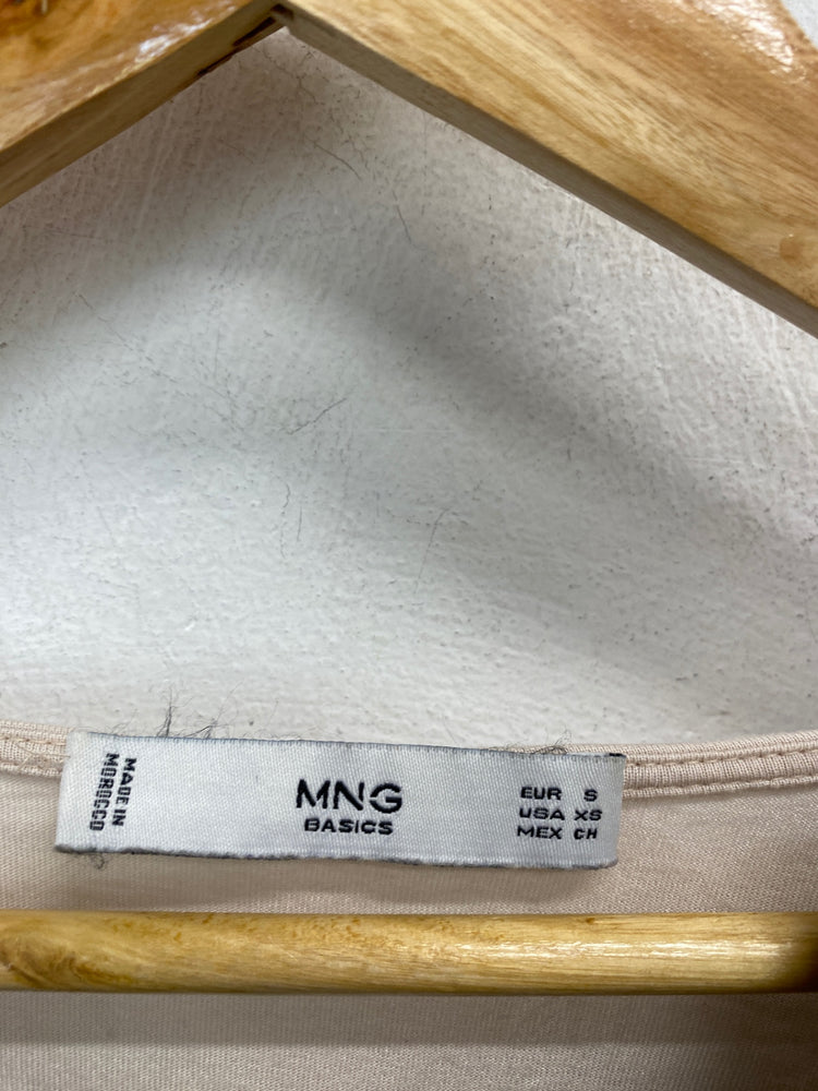 Stunning MNG Blouse S Beige with black leopard print AM011