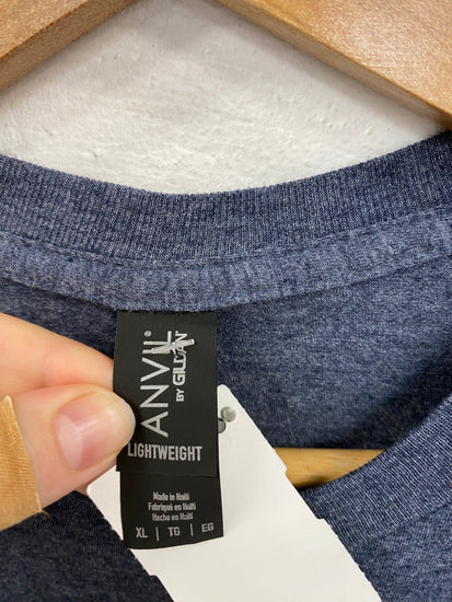 Stunning Anvil by Gildan T-Shirt XL Navy Grey Into The Wine KM001