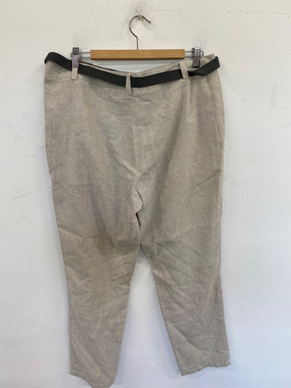 Stunning Rohan Trousers UK 16 Beige Pinstripe KM001