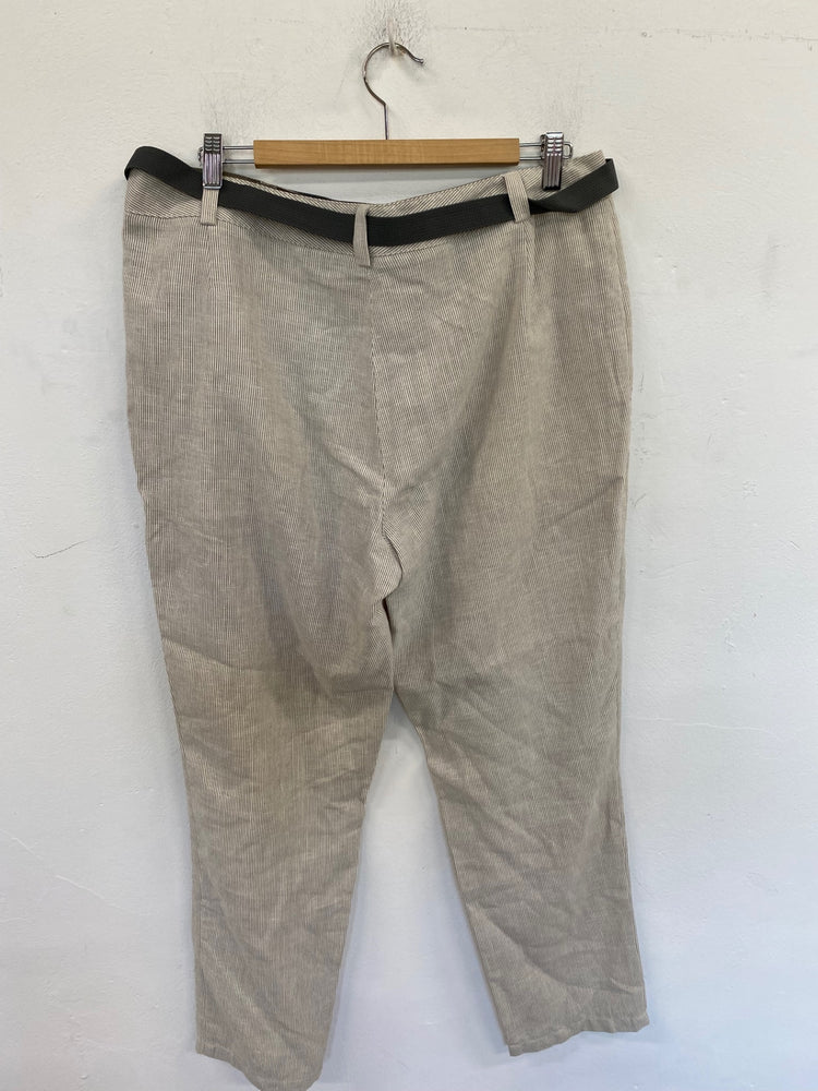 Stunning Rohan Trousers UK 16 Beige Pinstripe KM001