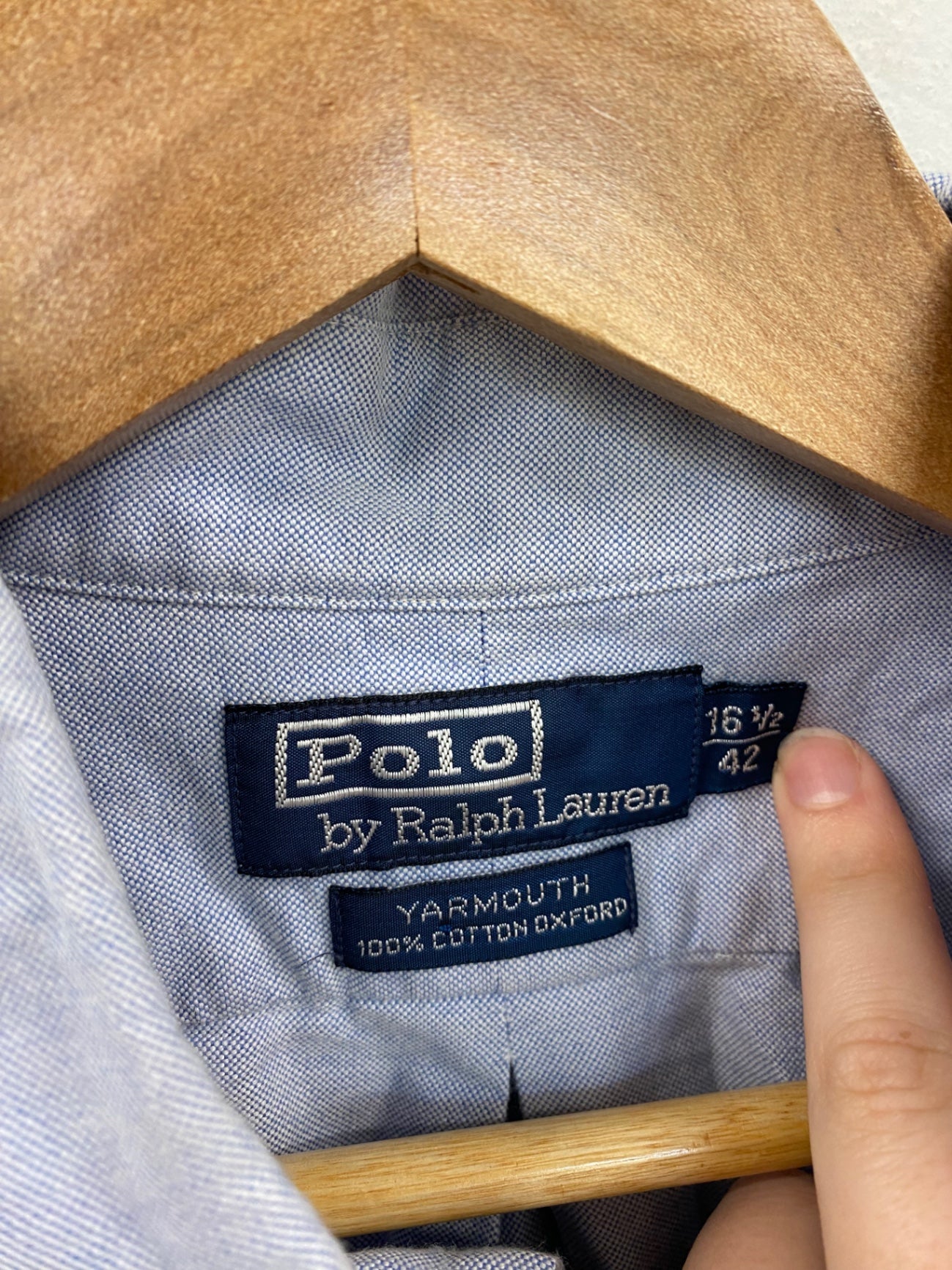 Smart Polo by Ralph Lauren Yarmouth Shirt L Light blue KM001