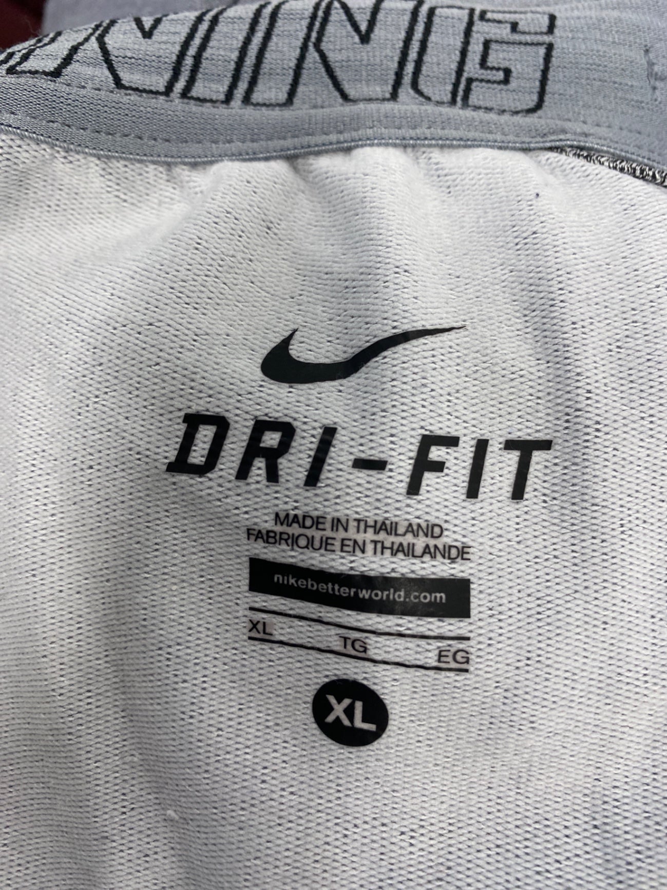 Fabulous Nike Shorts XL Light gray casual KM001 #3