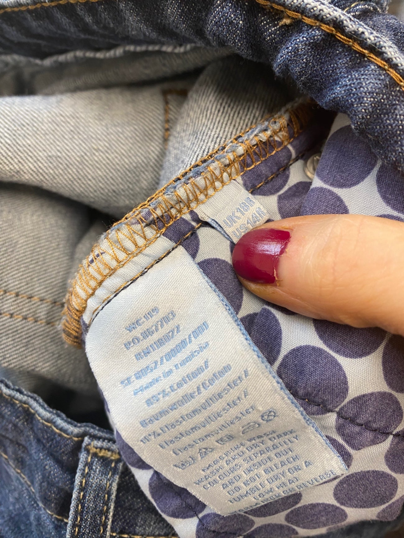 Stunning  cropped  Jeans uk18 Dark Blue KM001