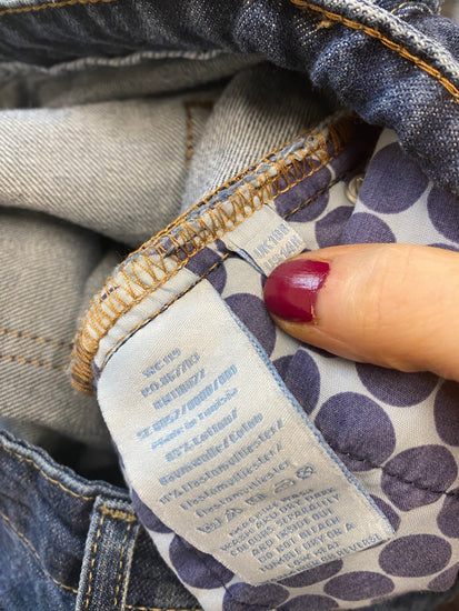 Stunning  cropped  Jeans uk18 Dark Blue KM001