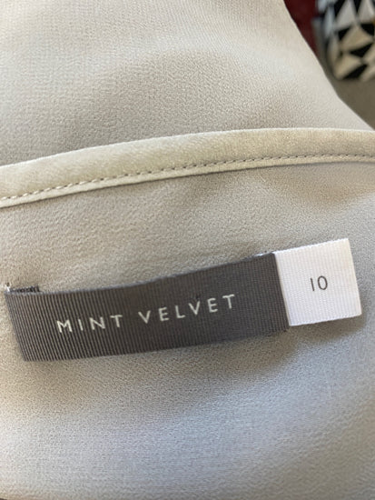 Stunning Mint Velvet Tunic top UK 10 Grey lace floaty AM011