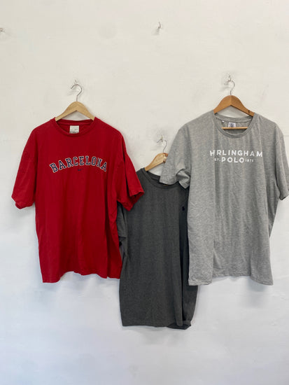 Fabulous bundle Nike T-Shirt uk XL Grey red #13 KM001