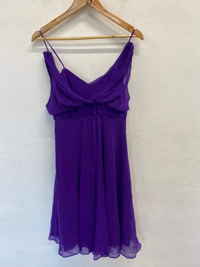 Stunning Lk bennett Dress UK 10 Purple summer race day AM011