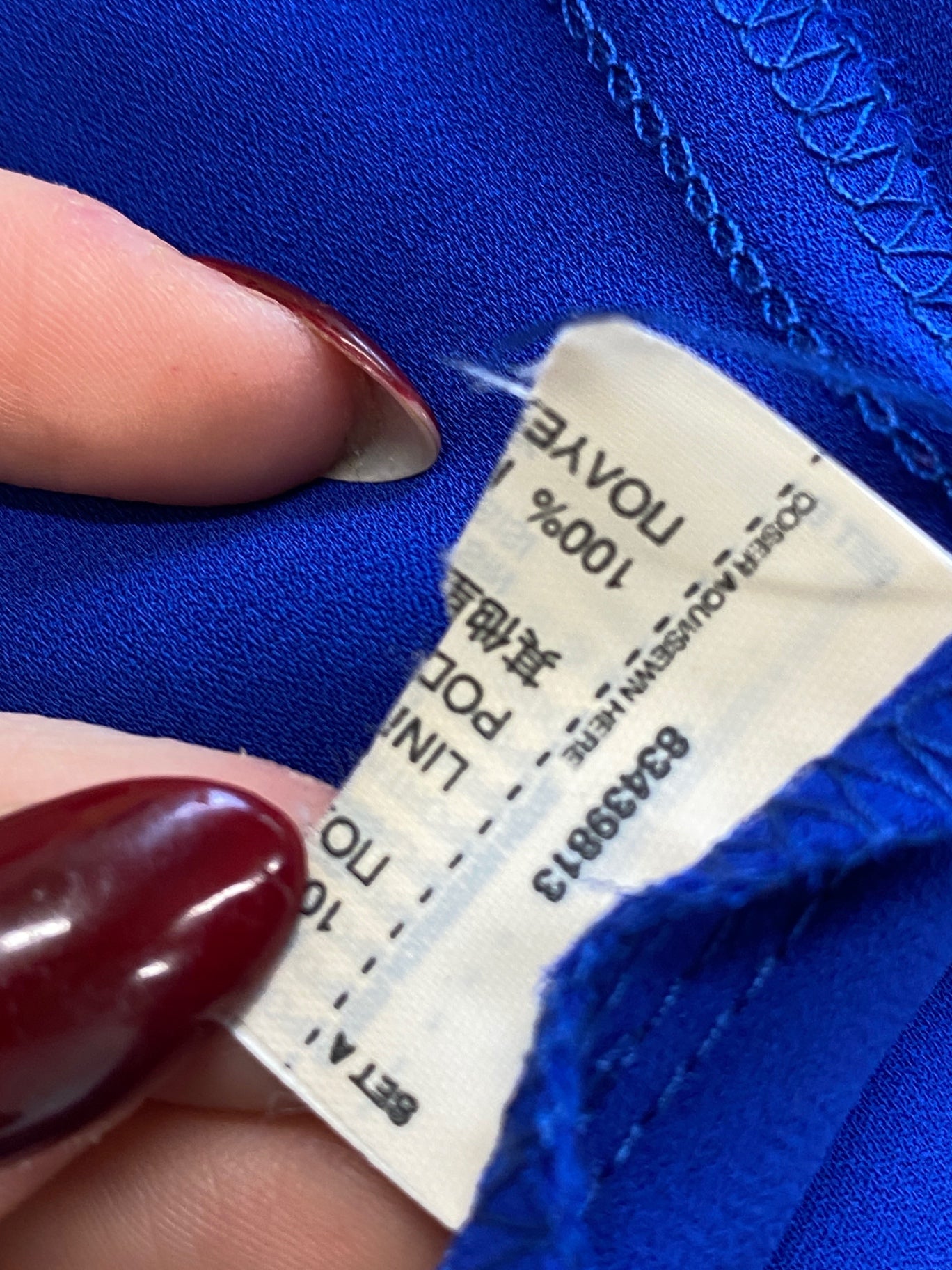 Stunning Mango Dress M Blue Halterneck floaty summer AM011