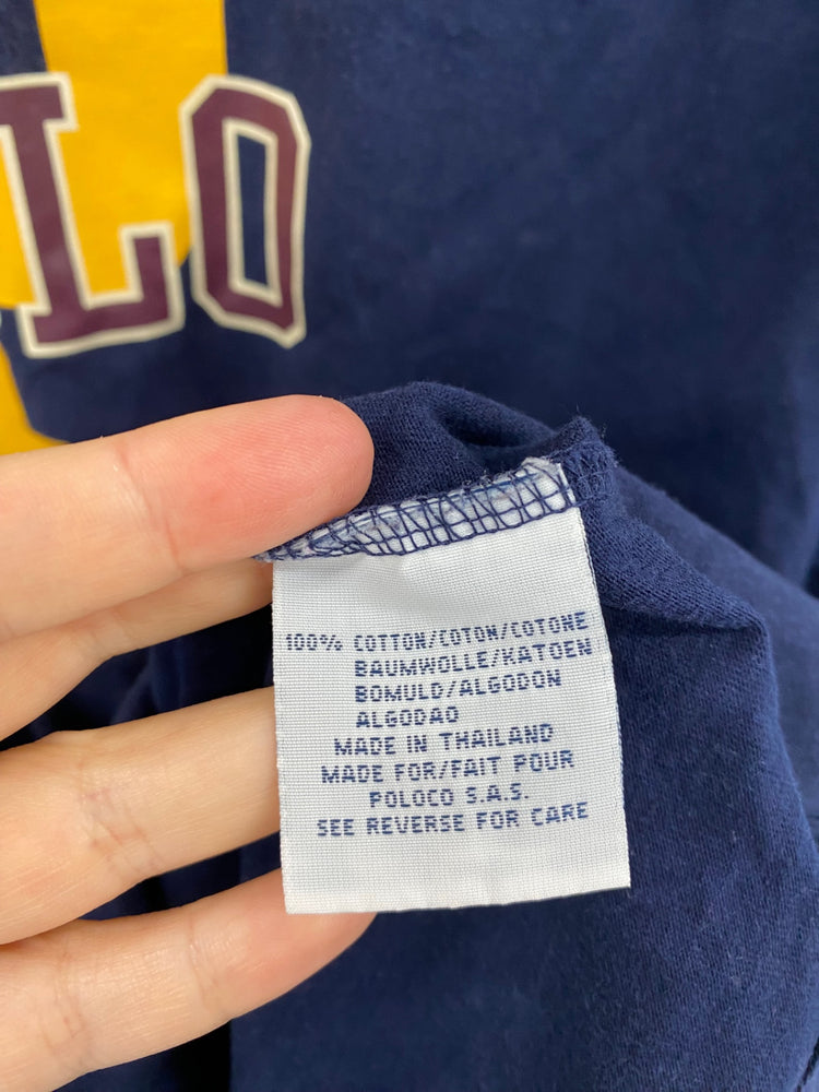 Casual Polo Ralph Lauren T-Shirt XL Navy Polo Logo Graphic KM001