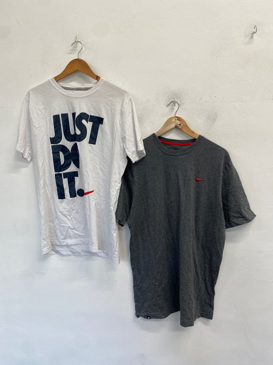 Classic duo Nike T-Shirt uk XL White grey KM001 #5