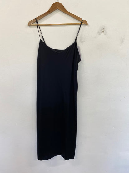 Stunning Marks & Spencers Slip Dress UK 16 Black KM001
