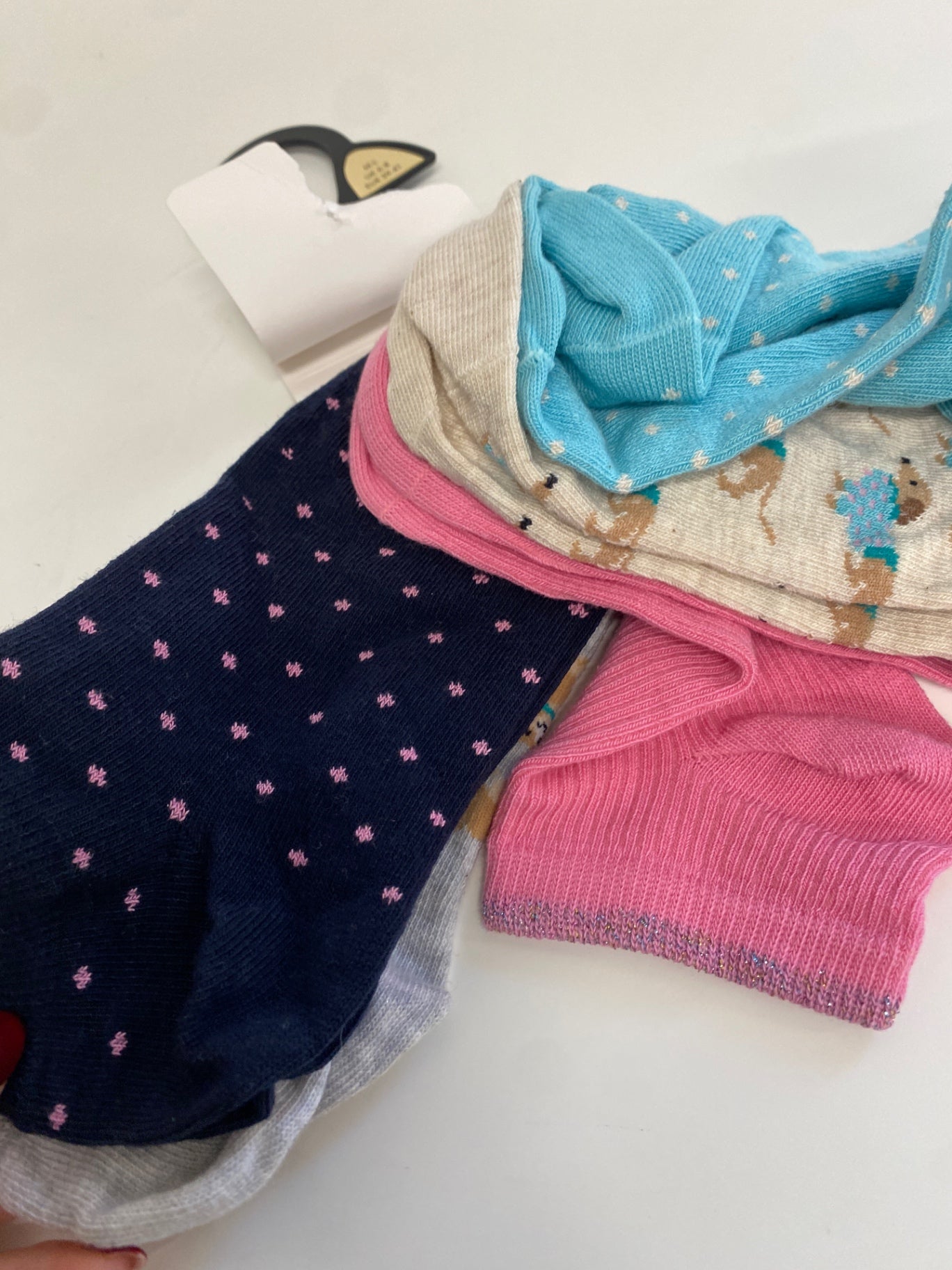 Lovely F&F Socks 6-8 Years Multicolor dog pattern KM001 