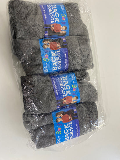 Lovely Socks Uk 4-6 Grey back to school KM001