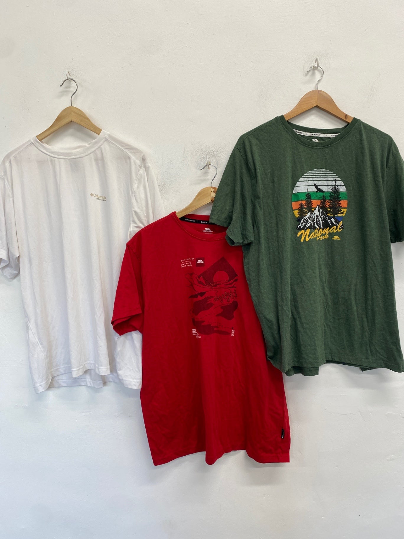 Fabulous trio Columbia T-Shirt Uk xxL White #16 KM001 