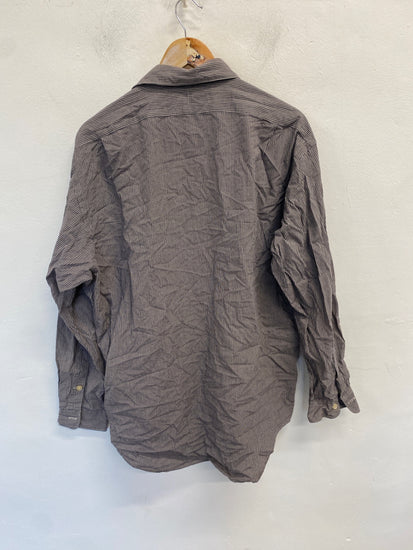 Stunning Polo Ralph Lauren Shirt Uk L Brown and white checkered KM001