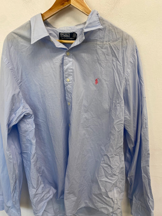 Classic Polo Ralph Lauren Shirt Uk xxL Light blue KM001