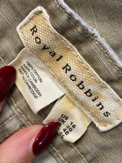 Stunning Royal robbins Cargo Pants UK 16 Beige casual KM001