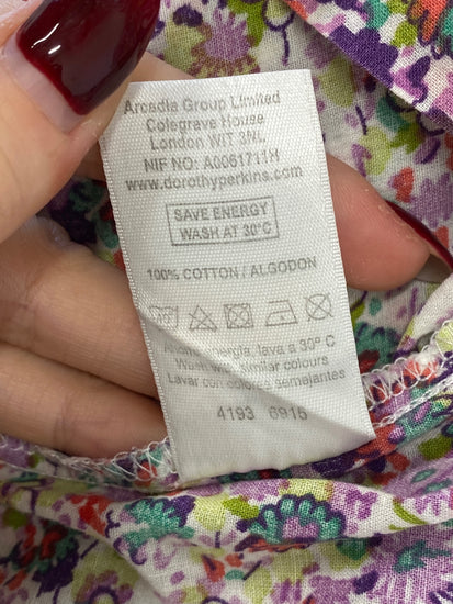 Stunning Dorothy Perkins Tank Top UK 10 Multicolored floral AM011