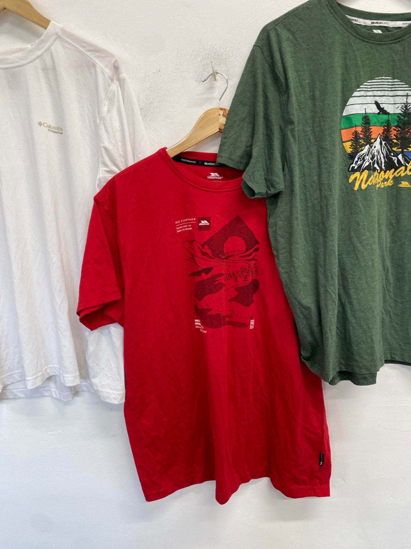 Fabulous trio Columbia T-Shirt Uk xxL White #16 KM001 