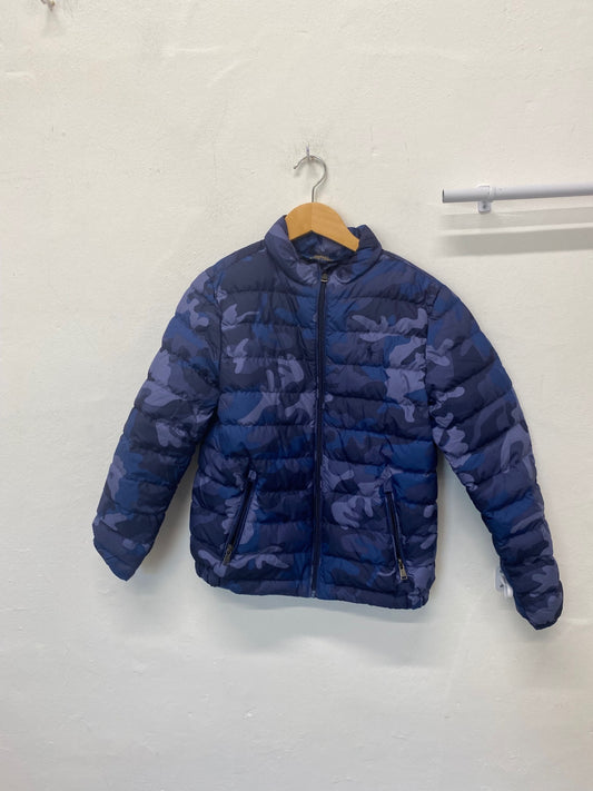 Classic Polo Ralph Lauren Puffer Jacket Age 10-12 Blue camo pattern BB001