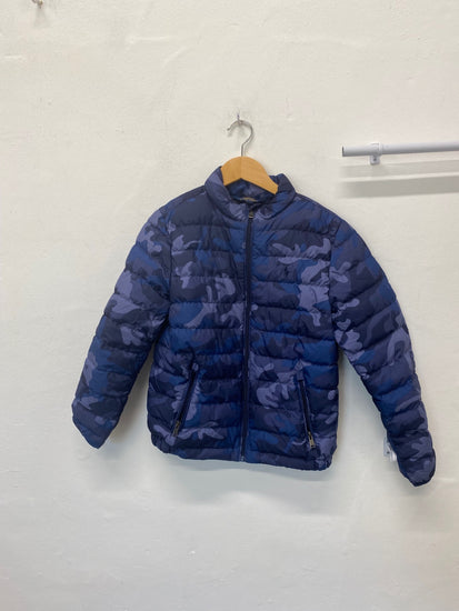 Classic Polo Ralph Lauren Puffer Jacket Age 10-12 Blue camo pattern BB001
