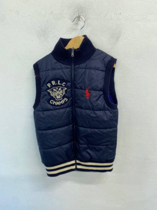 Classic Polo Ralph Lauren Gilet Age 10-12 Blue and black BB001