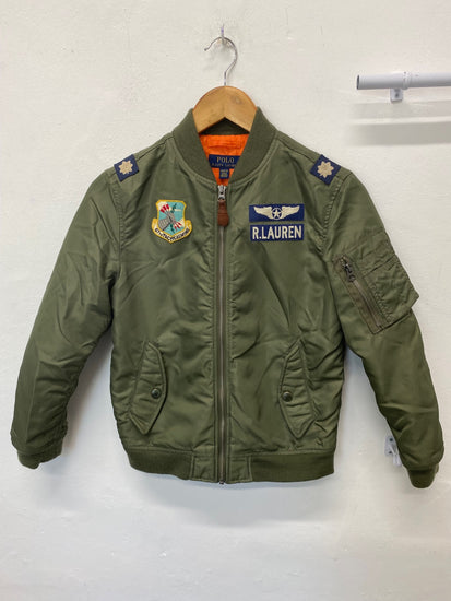 Classic Ralph Lauren Bomber Jacket Age 11-12 Olive Green BB001