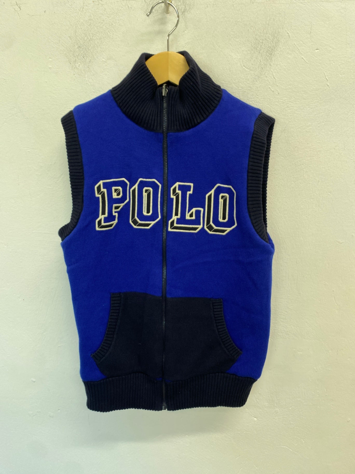 Classic Polo Ralph Lauren Gilet Age 10-12 Blue and black BB001