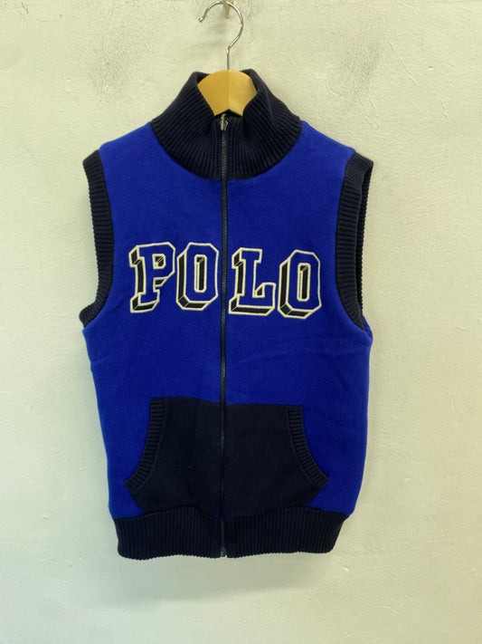Classic Polo Ralph Lauren Gilet Age 10-12 Blue and black BB001