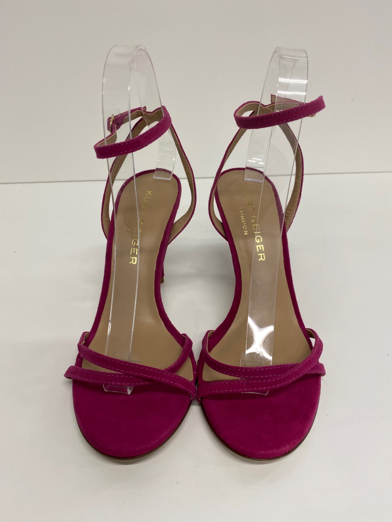 Stunning Kurt Geiger High Heeled Sandals uk4 Magenta occasion Events BB001