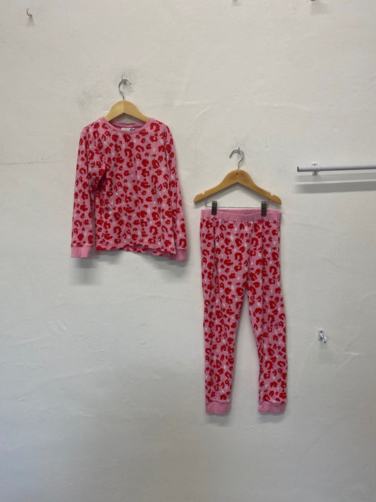 Classic Scamp & dude Pajamas set Age 10-11 Pink & Red BB001