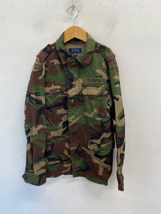 Classic Polo Ralph Lauren Jacket Age 10-12 Camouflage khaki Utility BB001