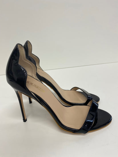 Stunning House of CB High Heels uk4 Black Dorsay Scallop BB001