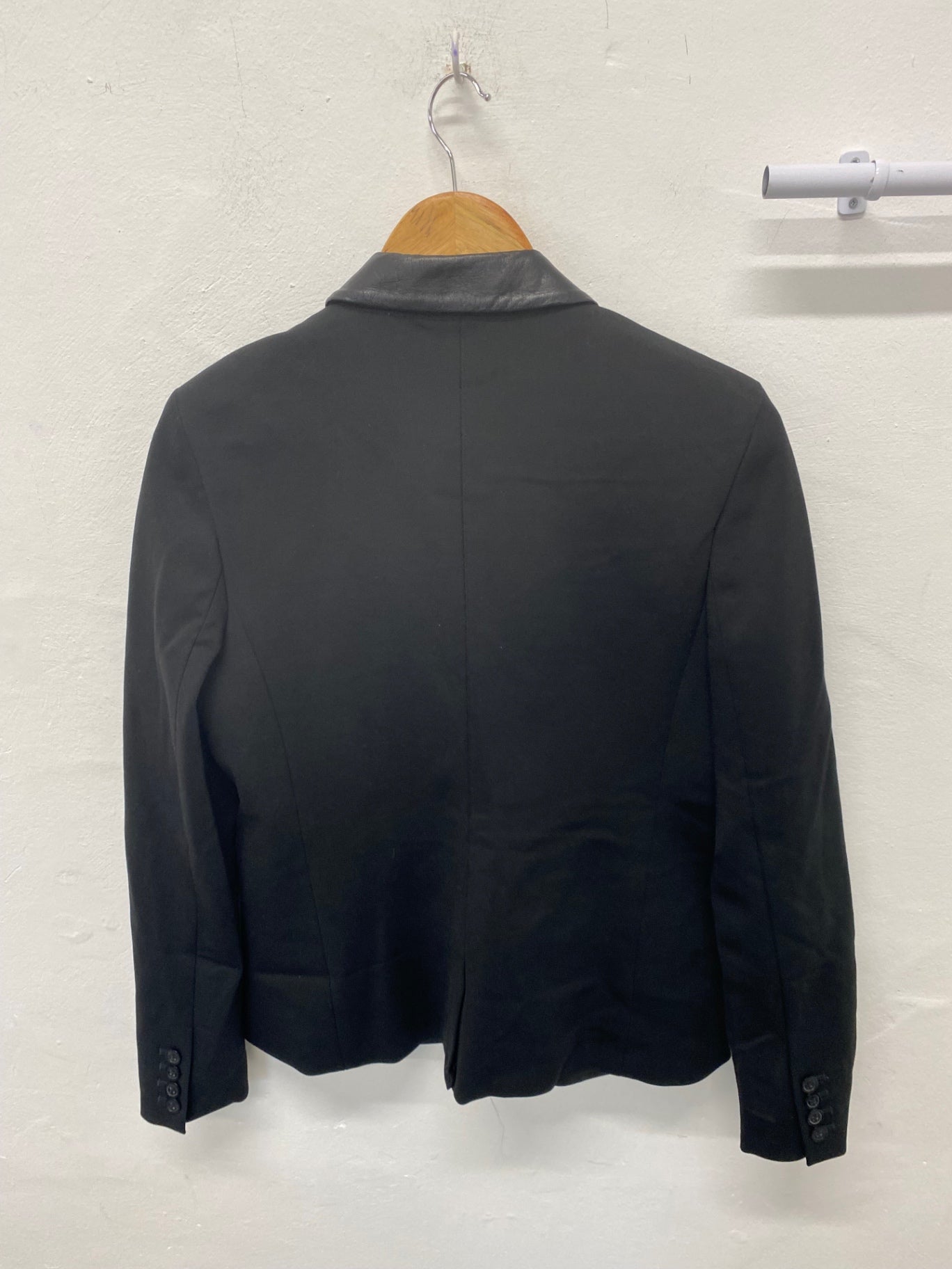 Stunning Michael Kors Blazer uk12 Black leather BB001