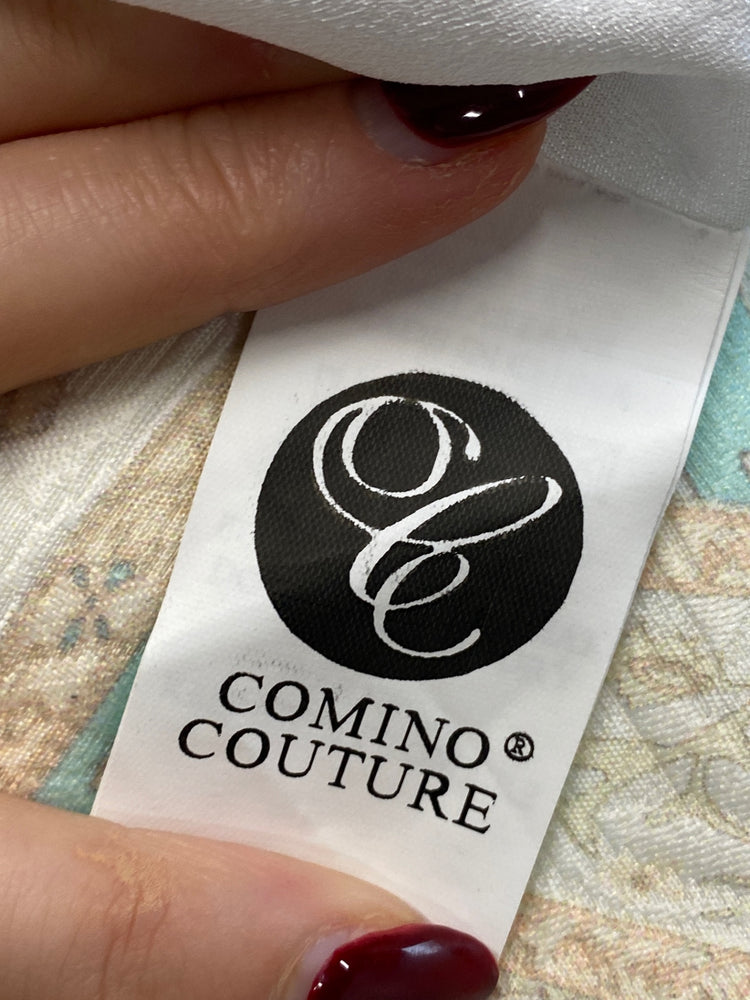 Stunning Comino couture Dress Uk 12 Mint cream BB001