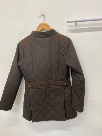 Stunning Dubarry Jacket UK 8 Brown padded classic BB001