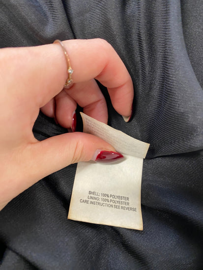 Stunning Anne Dress UK 8 Black and Blue jewel vintage AM011