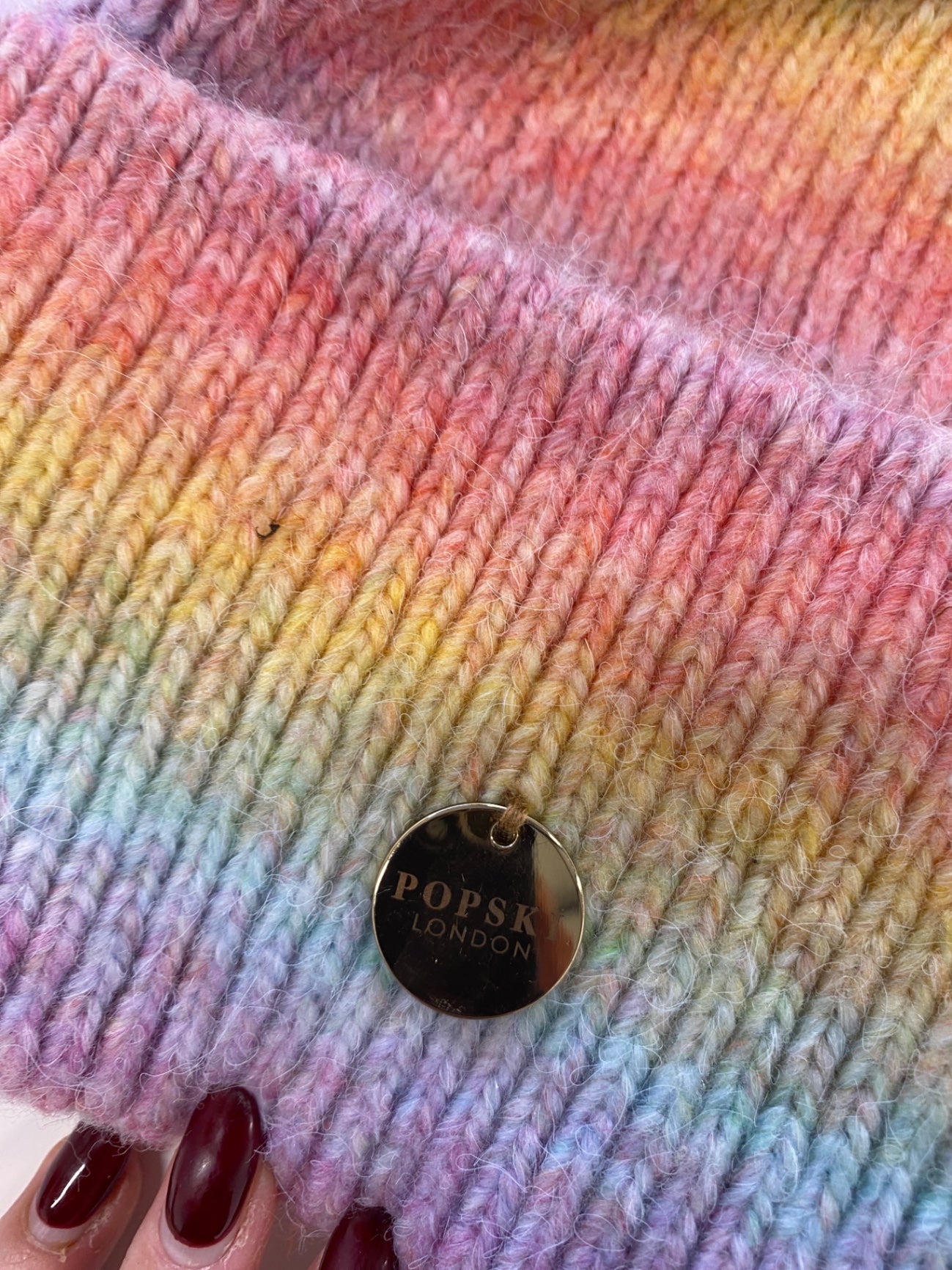 Stunning Popsi London Beanie hat One Size Pastel BB001