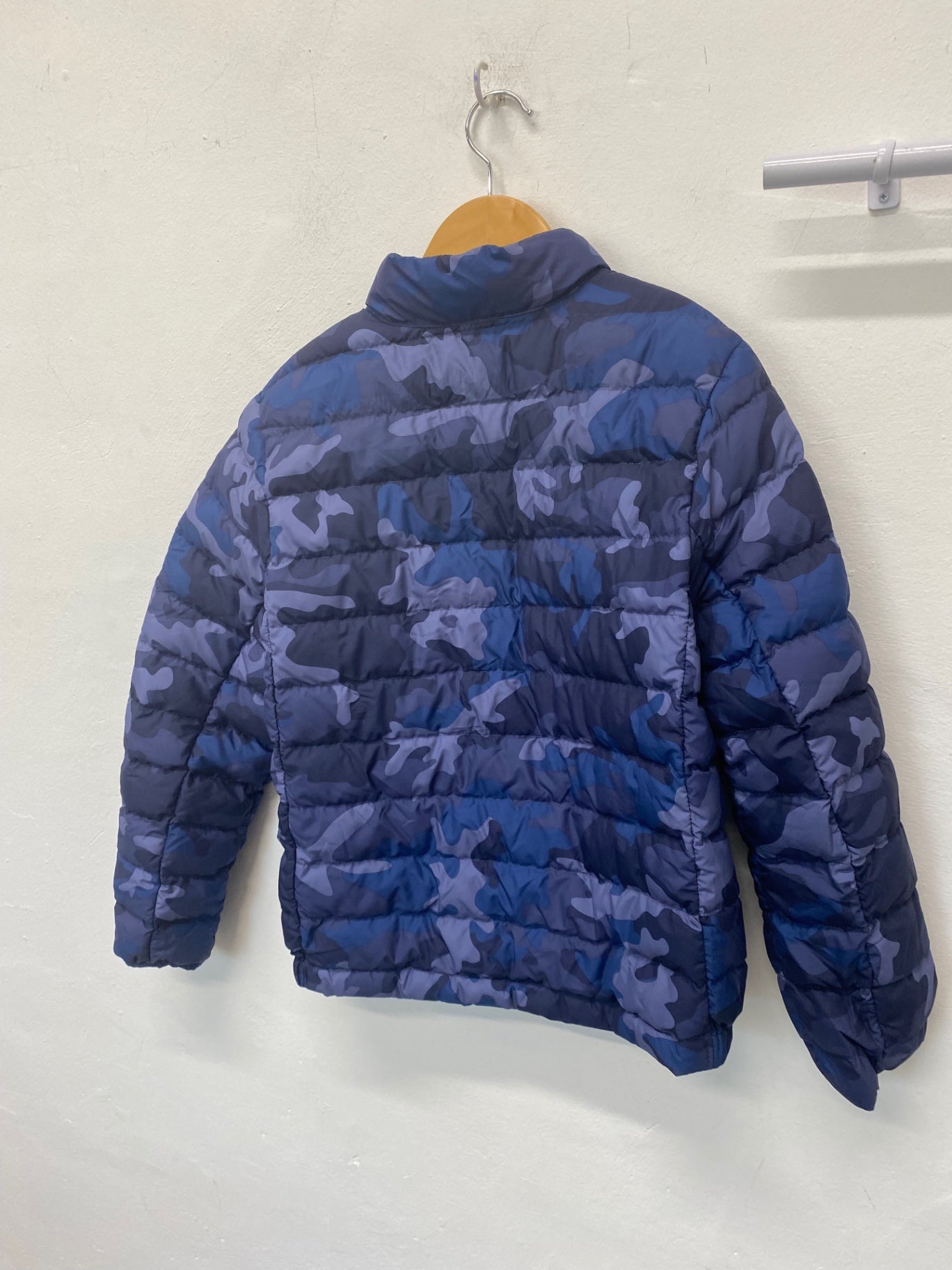 Classic Polo Ralph Lauren Puffer Jacket Age 10-12 Blue camo pattern BB001
