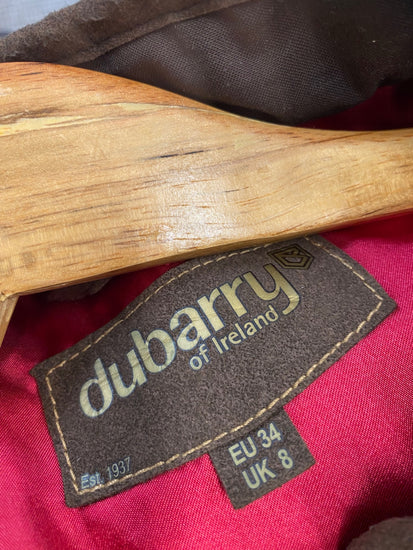 Stunning Dubarry Jacket UK 8 Brown padded classic BB001