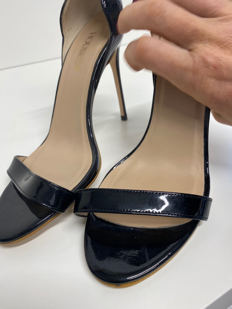 Stunning House of CB High Heels uk4 Black Dorsay Scallop BB001