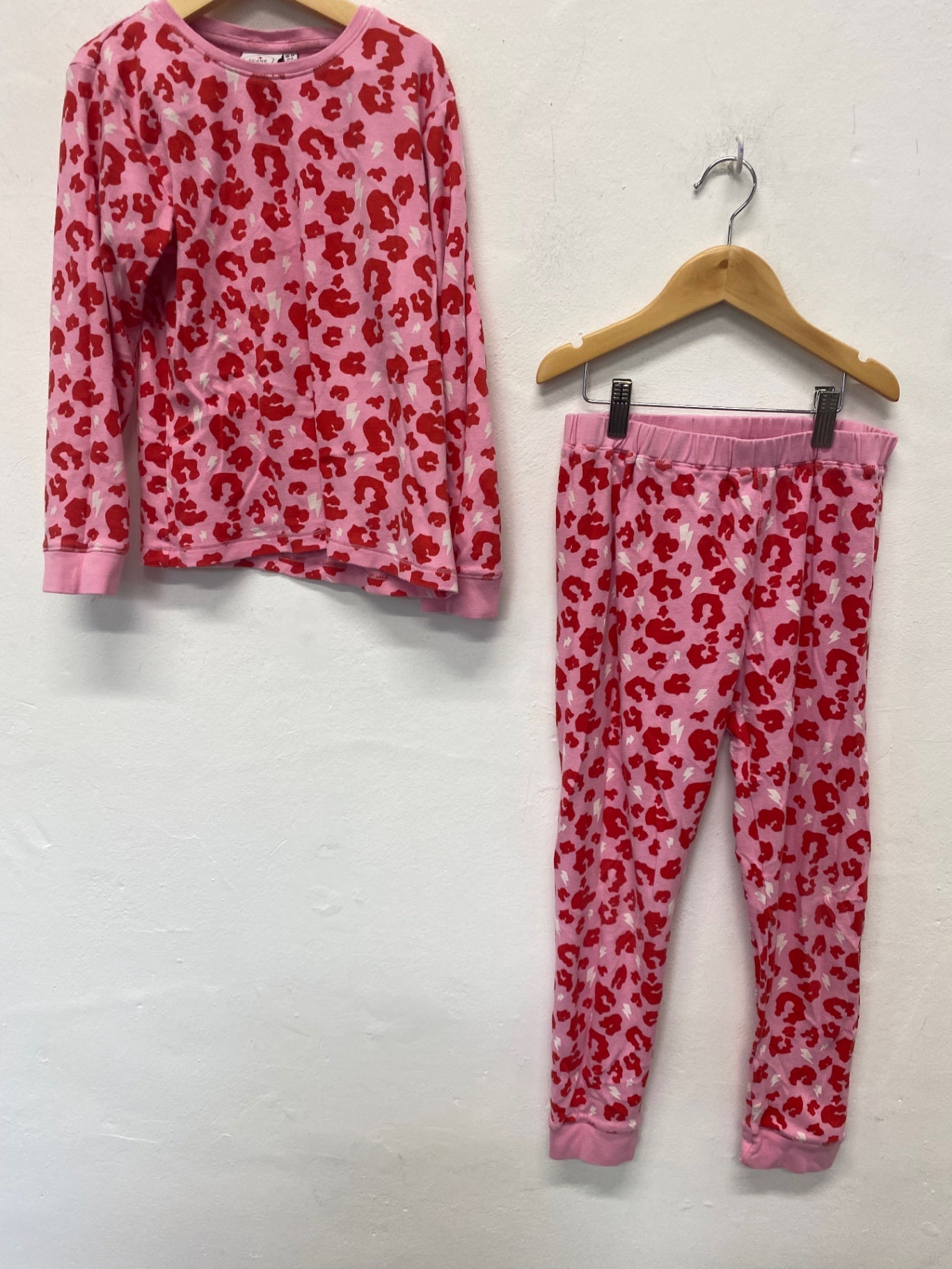 Classic Scamp & dude Pajamas set Age 10-11 Pink & Red BB001