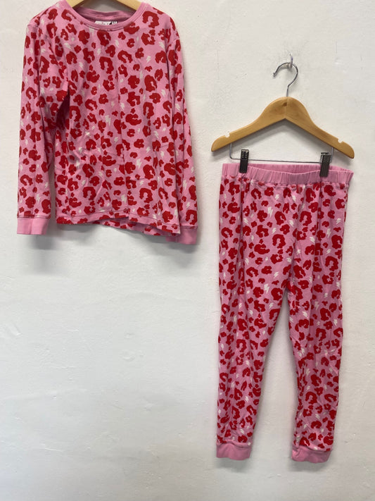 Classic Scamp & dude Pajamas set Age 10-11 Pink & Red BB001
