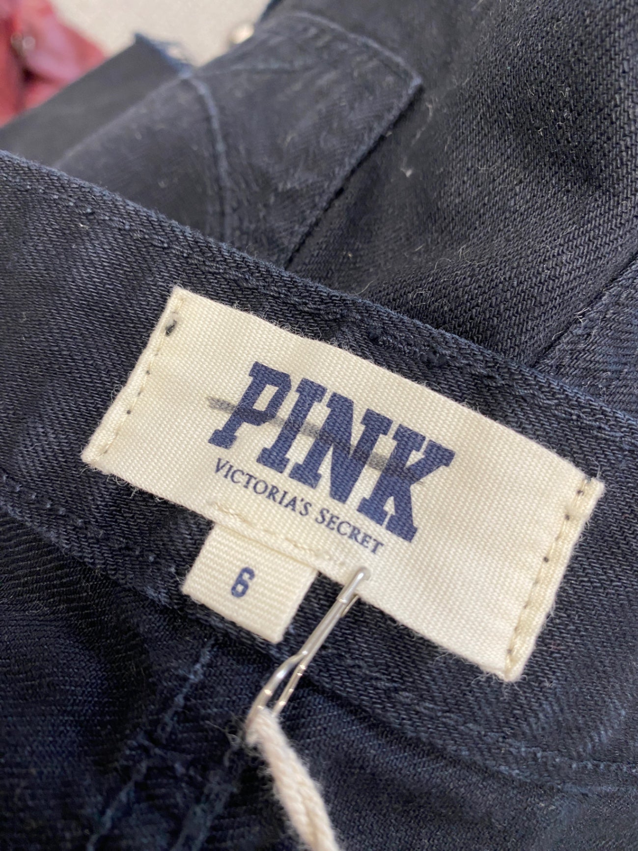 Stunning Victoria secrets pink Shorts Uk 6 Black festival summer BB001
