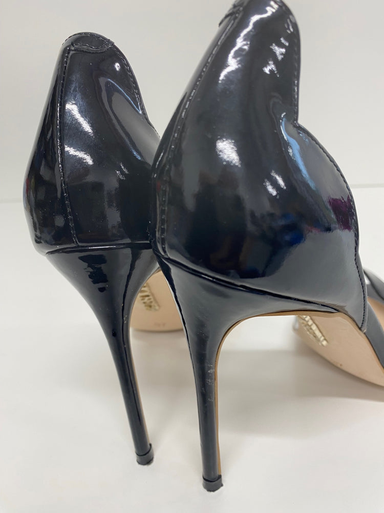 Stunning House of CB High Heels uk4 Black Dorsay Scallop BB001